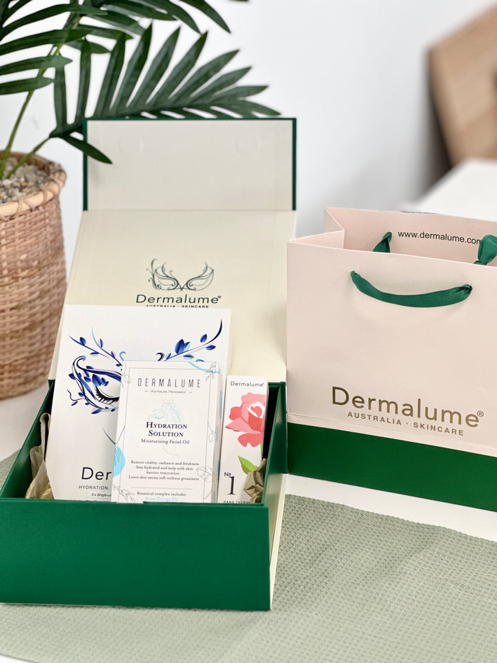 Midnight Bloom - Romance Trio with Facial Oil, Hydration Masks & Hand Cream